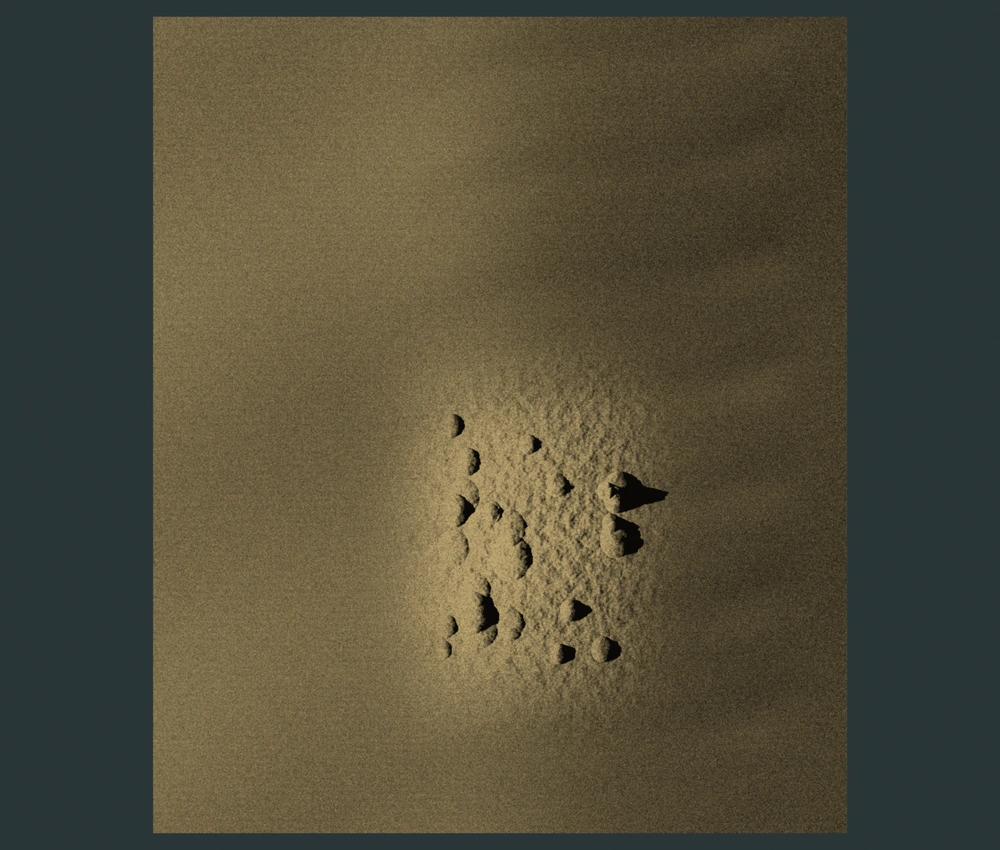 Illustrative side-scan returns and shadows from bedforms and rough ground.