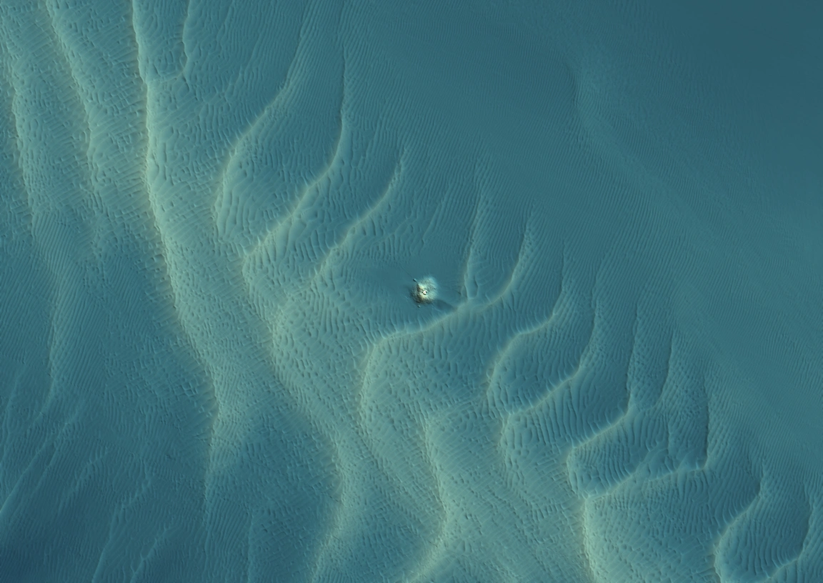 Post-construction bathymetry of the demonstration site